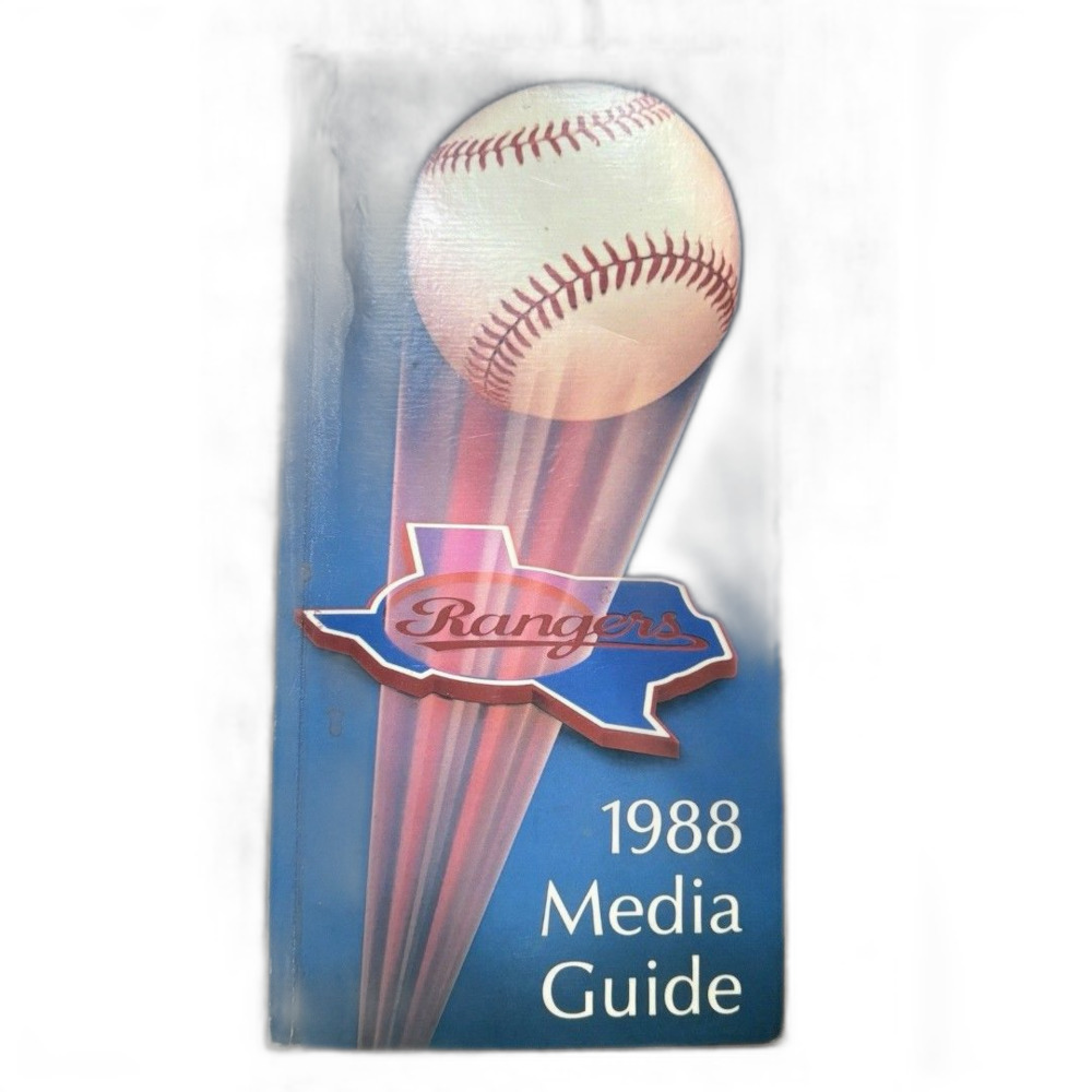 Texas Rangers Vintage 1989 Media Guide